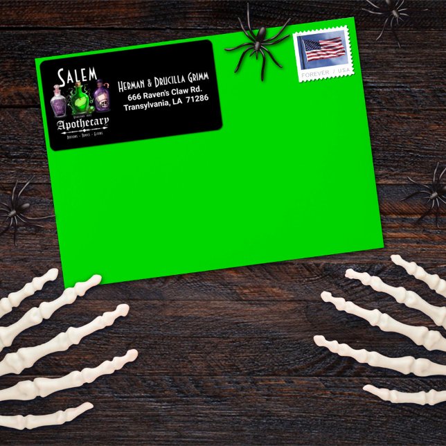 Halloween Salem Apothecary Potions Tonics Elixirs Label (Creator Uploaded)