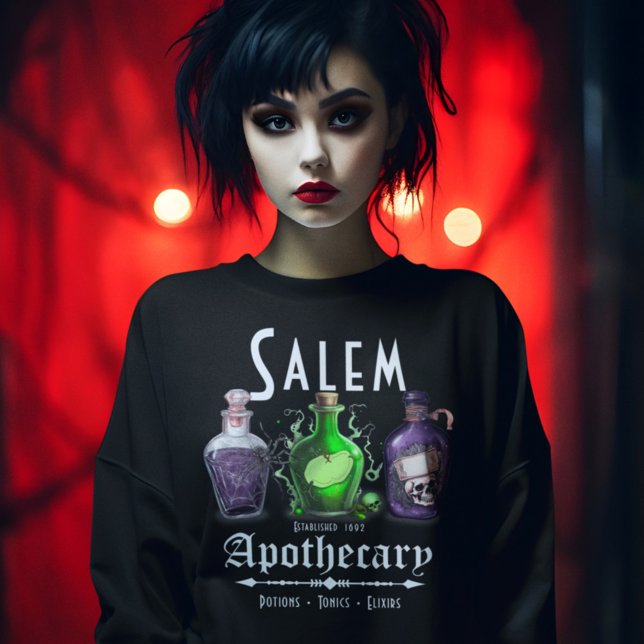 Halloween Salem Apothecary Potions Tonics Elixirs Sweatshirt (Creator Uploaded)