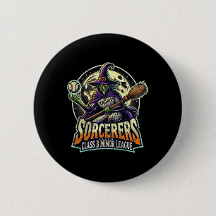 Halloween Salem Sorcerers Minor League Bysebyll 6 Cm Round Badge
