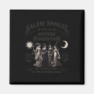Halloween Salem Witches Convention Witch Party Sin Magnet