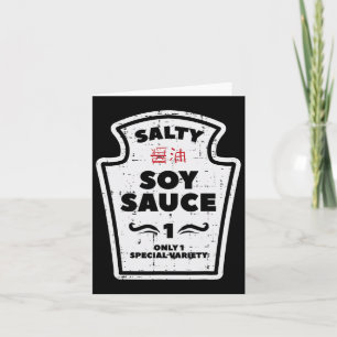 Halloween Salty Soy Sauce Family Match Costume Men Card