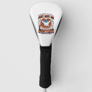 Halloween Sanitizer Funny Ghost Mask Candy_1 Golf Head Cover