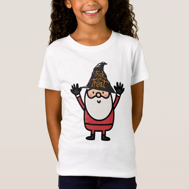 HALLOWEEN  SANTA CLAUS TRICK OR TREAT T-Shirt (Front)