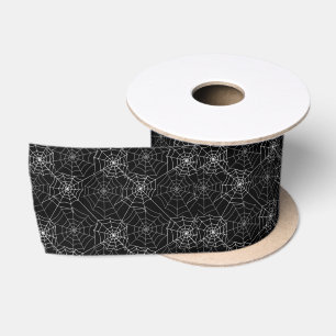 Halloween Satin Ribbon-Spider Webs Ribbon