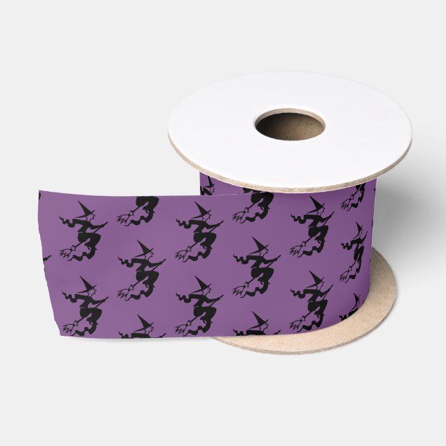 Halloween Satin Ribbon-Witch Ribbon (Spool)
