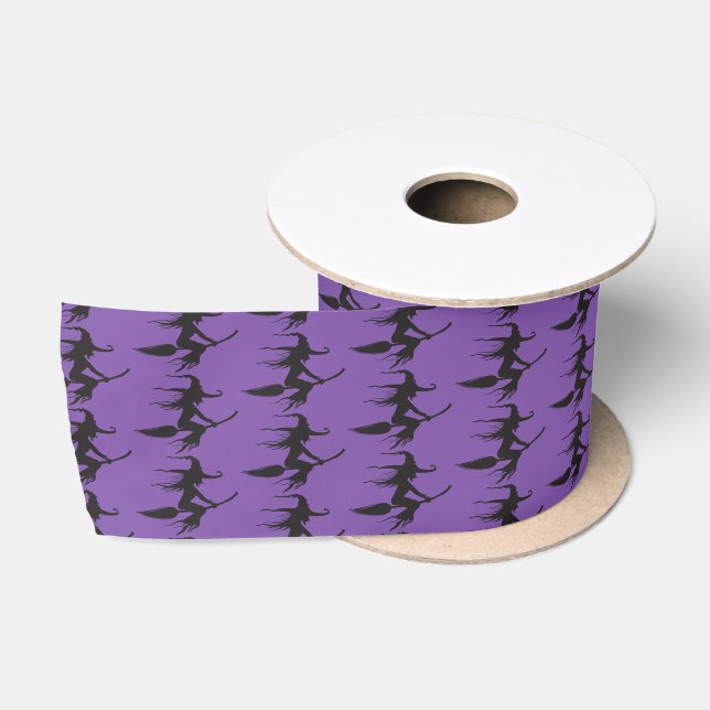 Halloween Satin Ribbon-Witch Ribbon (Spool)