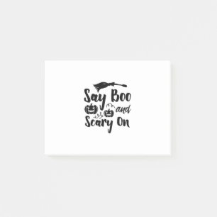 Halloween Say Boo And Scary On Birthday Post-it Notes