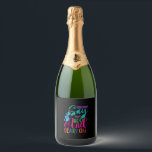 Halloween Say Boo And Scary On Birthday Sparkling Wine Label<br><div class="desc">Halloween Say Boo And Scary On Birthday</div>