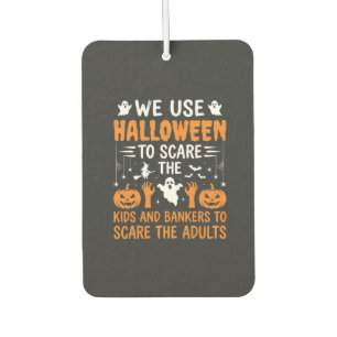 Halloween Scare Kids Bankers Adults Design Car Air Freshener