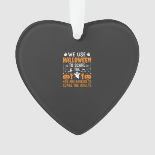 Halloween Scare Kids Bankers Adults Design Ornament