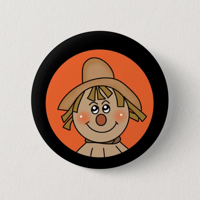 Halloween Scarecrow 6 Cm Round Badge (Front)