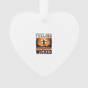 Halloween Scarecrow Feeling Wicked Vintage_1 Ornament