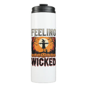 Halloween Scarecrow Feeling Wicked Vintage_1 Thermal Tumbler