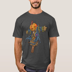 Halloween Scarecrow Pumpkin Horror Design vintage T-Shirt