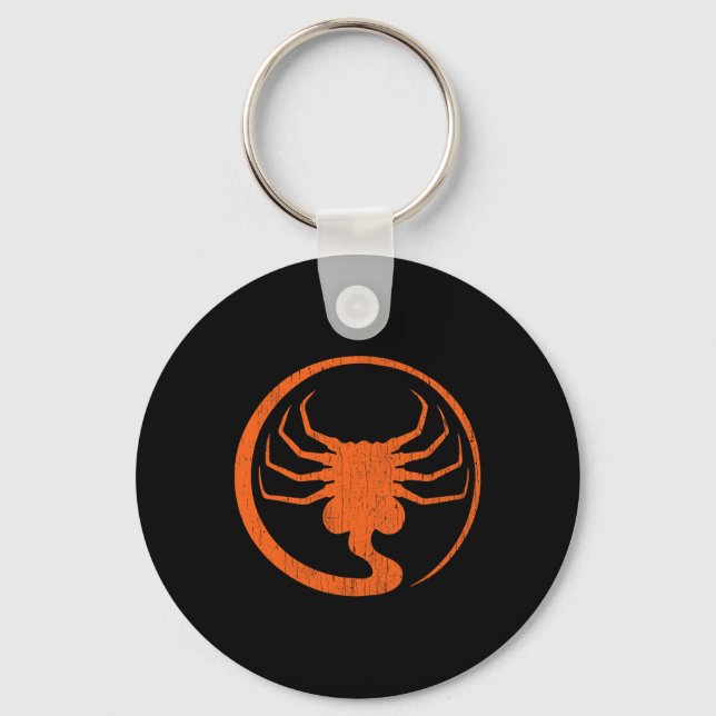 Halloween Scary Alien Facehugger Horror Pumpkin La Key Ring (Front)