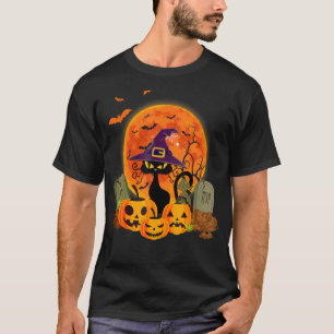 Halloween Scary Black Cat Halloween Costume T-Shirt