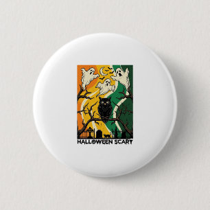 Halloween Scary Black Owl Ghosts Graveyard_1 6 Cm Round Badge