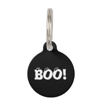 Halloween Scary Boo! eyeballs black funny dog