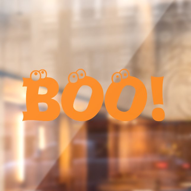 Halloween Scary Boo! orange eyeballs cute decor (Sheet 2)