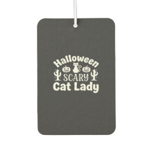 Halloween Scary Cat Lady_1 Car Air Freshener