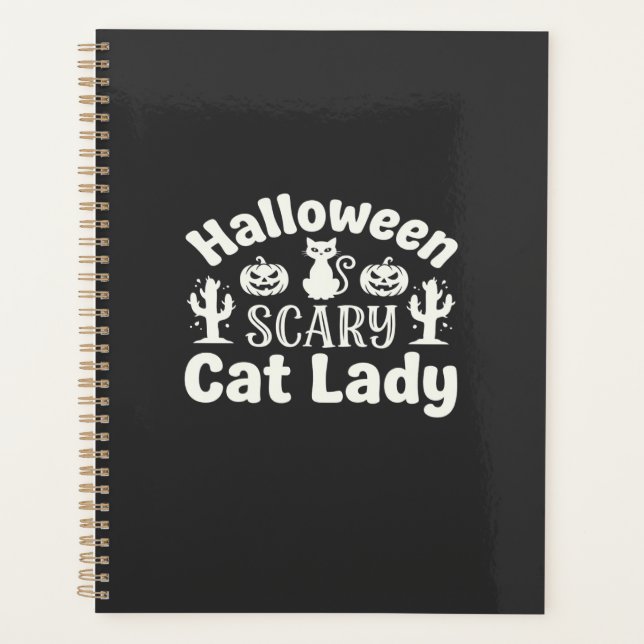 Halloween Scary Cat Lady_1 Planner (Front)