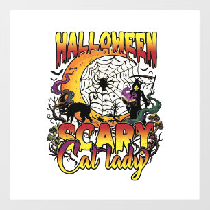 Halloween Scary Cat Lady Grim Reaper Moon Magic Bo