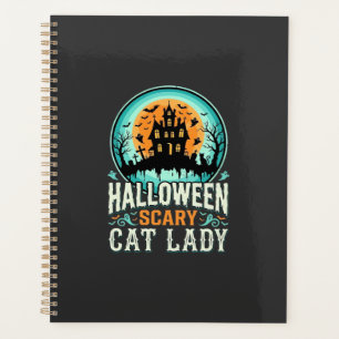 Halloween Scary Cat Lady Haunted House Design_1 Planner