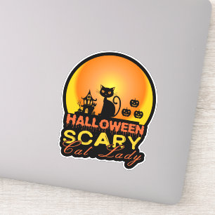 Halloween Scary Cat Lady ID858