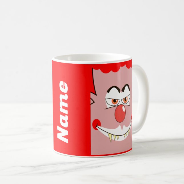 Halloween Scary Clown Coffee Mug, Cup (Front Right)