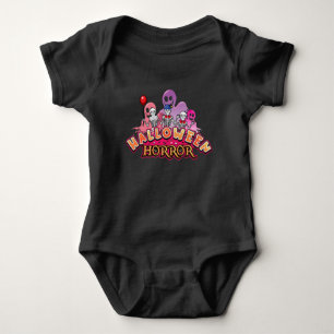 Halloween Scary Clowns Horror  Baby Bodysuit