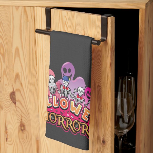 Halloween Scary Clowns Horror     Kitchen Towel (Thirds Fold)