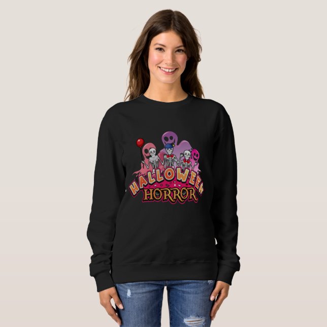 Halloween Scary Clowns Horror    Sweatshirt (Front Full)