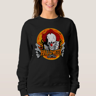 Halloween Scary Creepy Killer Horror Clown Men Wom Sweatshirt