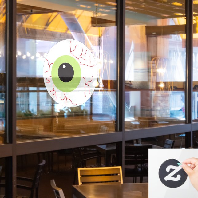 Halloween Scary Eyeball (Restaurant Window)