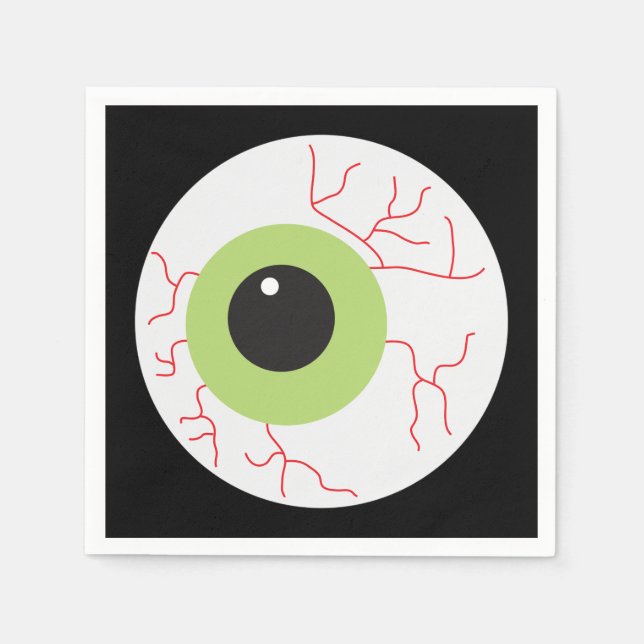 Halloween Scary Eyeball Napkin (Front)