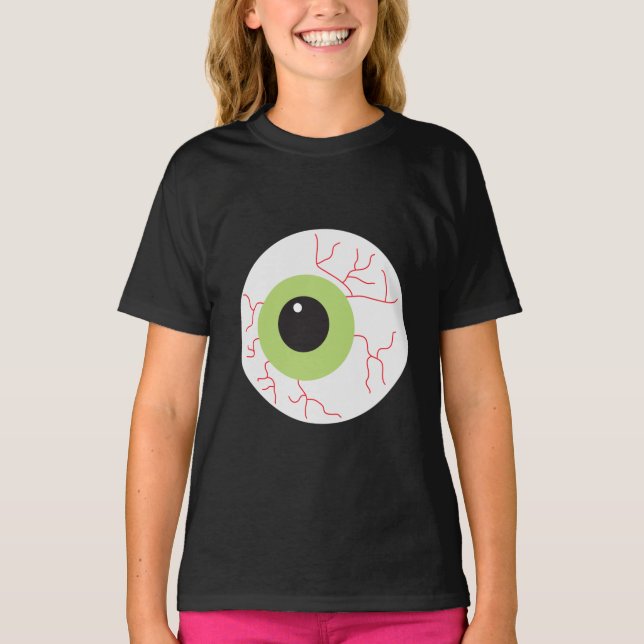 Halloween Scary Eyeball T-Shirt (Front)