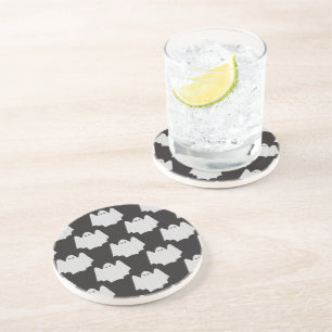Halloween, Scary Ghost, Trick Or Treat, Boo Coaster