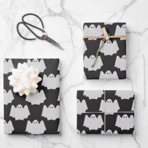 Halloween, Scary Ghost, Trick Or Treat, Boo Wrapping Paper Sheet