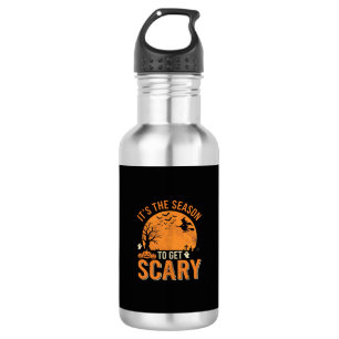 Halloween Scary Haunted Castle Vector 532 Ml Water Bottle