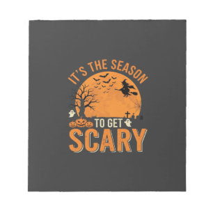 Halloween Scary Haunted Castle Vector Notepad
