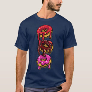Halloween Scary Horrorcontest Boo Skeleton Doughnu T-Shirt