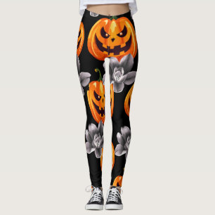 Halloween scary leggings