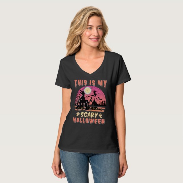 Halloween Scary Nigh T-Shirt (Front Full)