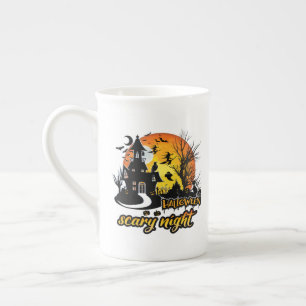 Halloween Scary Night Bone China Mug