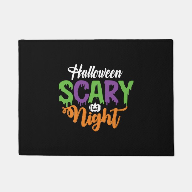 Halloween SCARY Night Doormat (Front)