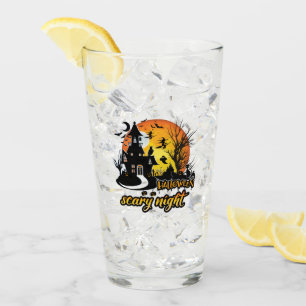 Halloween Scary Night Glass