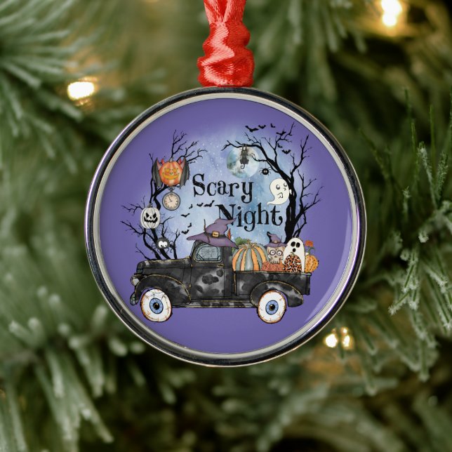Halloween Scary Night Metal Tree Decoration (Tree)