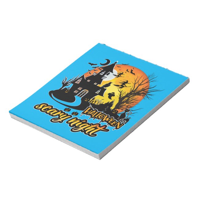 Halloween Scary Night Notepad (Rotated)