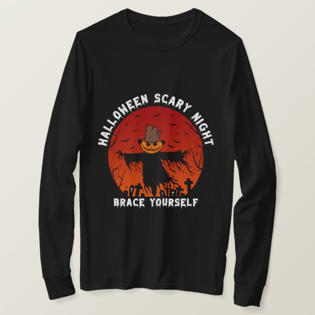 Halloween Scary Night Party Halloween Shirt (Design Front)