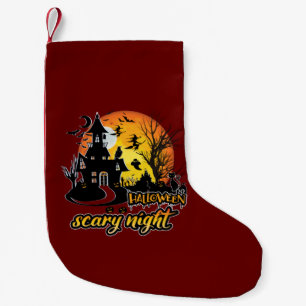 Halloween Scary Night Small Christmas Stocking